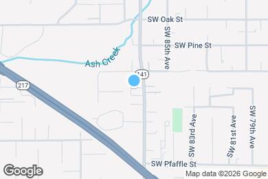 Map image of the property - 10915 SW Hall Blvd