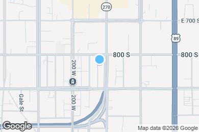 Map image of the property - 826 S West Temple