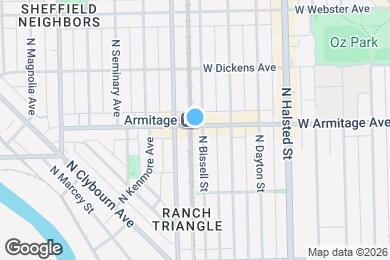 Map image of the property - 939 W Armitage Ave