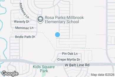Map image of the property - 607 Lentisco Dr