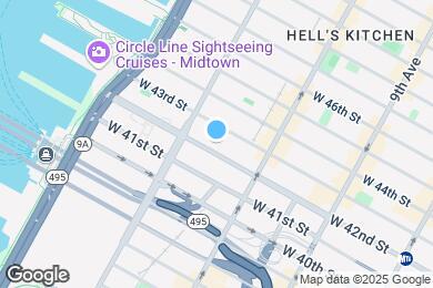 Map image of the property - 529 W 42nd St