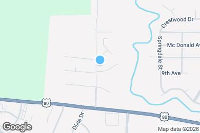 Map image of the property - Heritage Hills Apartments and Townhomes - Selma, AL