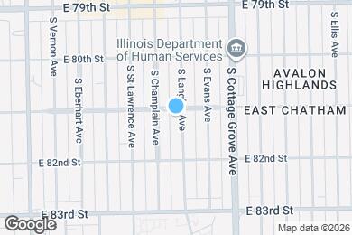 Map image of the property - 8106 S Langley Ave