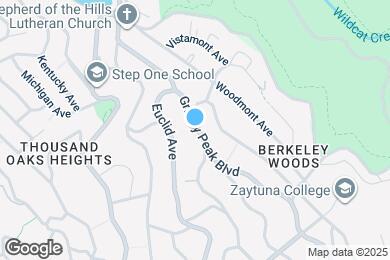 Map image of the property - 626 Grizzly Peak Blvd