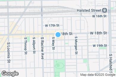 Map image of the property - 1122 W 18th Pl