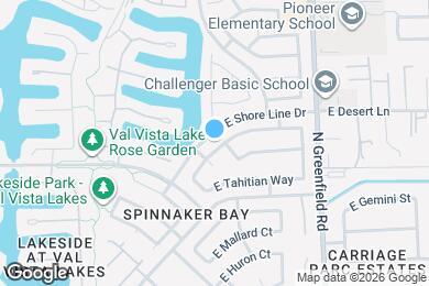 Map image of the property - 2214 E Beachcomber Dr