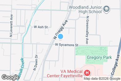 Map image of the property - 1770 N Gregg Ave