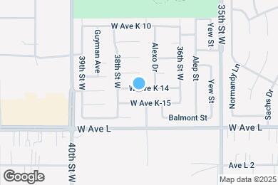Map image of the property - 3712 W Avenue K14