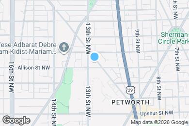 Map image of the property - 4506 Iowa Ave NW