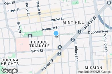 Map image of the property - 421 Duboce Ave