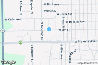 Map image of the property - 1101 W Elm Ave