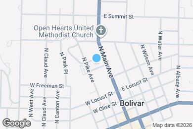 Map image of the property - 111 W Hickory St