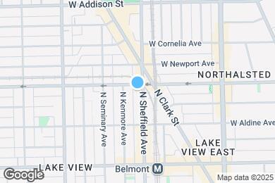 Map image of the property - 3350 N Sheffield Ave