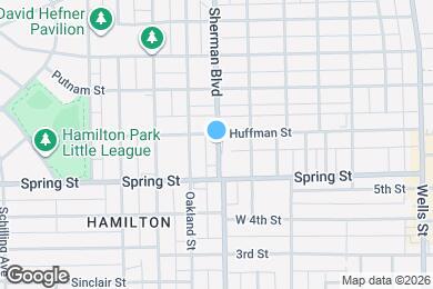 Map image of the property - 1631 Sherman Blvd