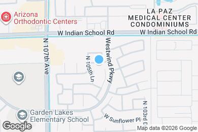 Map image of the property - 10559 W Amelia Ave