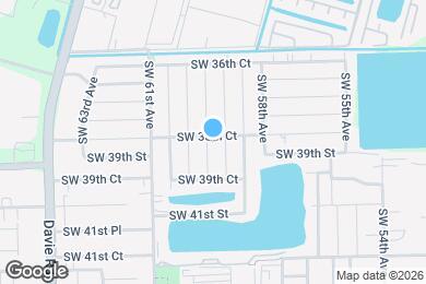 Map image of the property - 3850 SW 59th Terrace