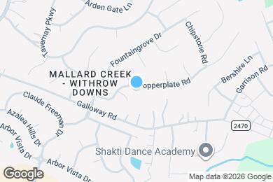 Map image of the property - 2013 Copperplate Rd