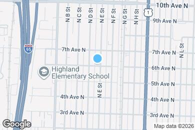 Map image of the property - 601 N E St