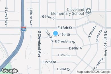 Map image of the property - 2905 E 19th St