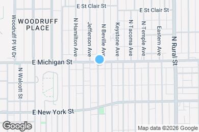 Map image of the property - 447 N Beville Ave