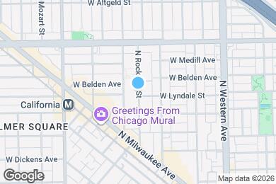 Map image of the property - 2303 N Rockwell St