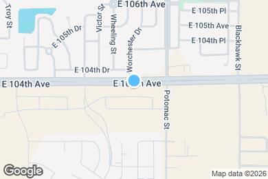 Map image of the property - 13551 E 103rd Pl