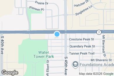 Map image of the property - 4443 Crestone Peak St