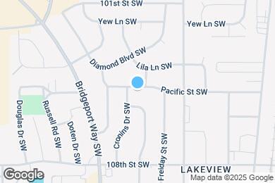 Map image of the property - 4904 Pacific St SW
