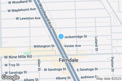 Map image of the property - 22940 Woodward Ave
