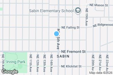 Map image of the property - 3713 NE 15th Ave