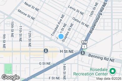 Map image of the property - 1358 Florida Ave NE