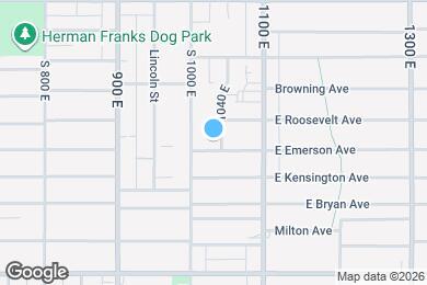 Map image of the property - 1027 E Emerson Ave