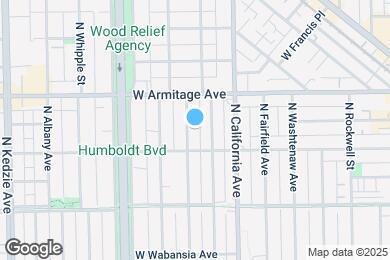 Map image of the property - 1921 N Francisco Ave