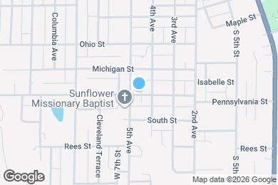 Map image of the property - 662 Pennsylvania St