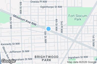 Map image of the property - 424 Missouri Ave NW