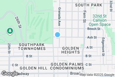 Map image of the property - 1360 Granada Ave