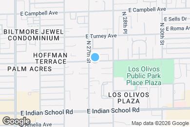 Map image of the property - 2711 E Glenrosa Ave