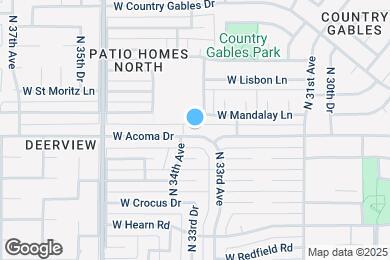 Map image of the property - 3310 W Acoma Dr