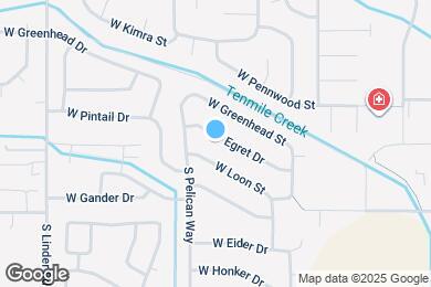 Map image of the property - 1075 W Egret Dr
