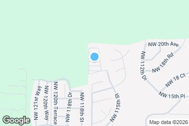 Map image of the property - 11607 NW 18th Pl