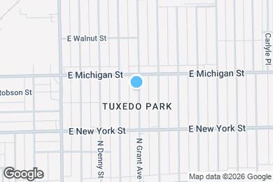 Map image of the property - 424 N Grant Ave