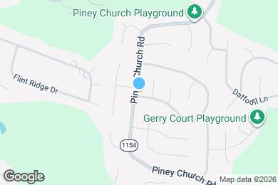 Map image of the property - 1207 Piney Church Rd