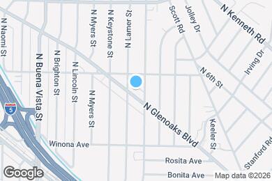 Map image of the property - 2514 N Glenoaks Blvd