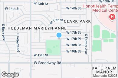 Map image of the property - 1716 S Roosevelt St