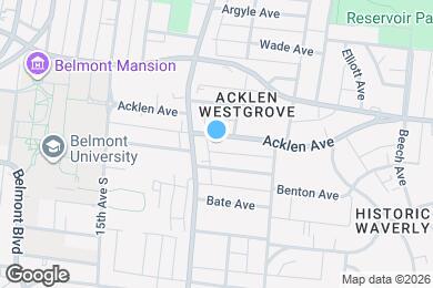 Map image of the property - 1107 Acklen Ave