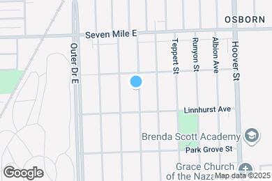 Map image of the property - 18667 Algonac St