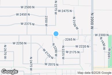 Map image of the property - 2277 W 2300 N