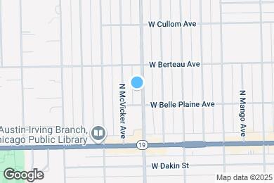 Map image of the property - 4118 N Austin Ave