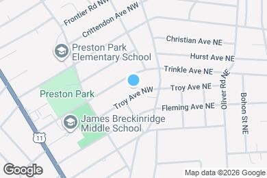 Map image of the property - 3316 Troy Ave NW