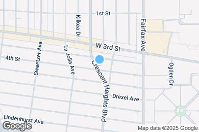 Map image of the property - 366 S Crescent Heights Blvd